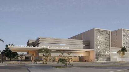 Diseño del Hospital Universitario Arístide Le Dantec, en Dakar (Senegal).