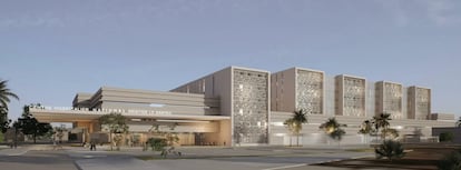 Diseño del Hospital Universitario Arístide Le Dantec, en Dakar (Senegal).