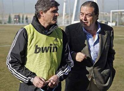 Juande Ramos con Vicente Boluda en un entrenamiento