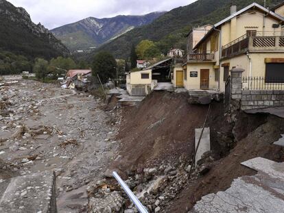 Daños causados en Roquebilliere (Francia).