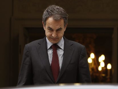 El presidente del Gobierno en funciones, José Luis Rodríguez Zapatero.