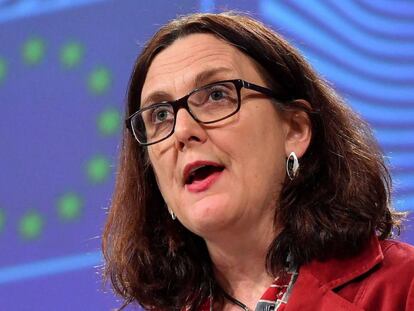 La comisaria de Comercio, Cecilia Malmström.