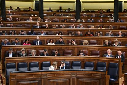 El Congreso de los diputados, este jueves.