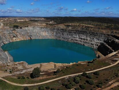 Corta de la mina de Aznalcóllar, en 2021.