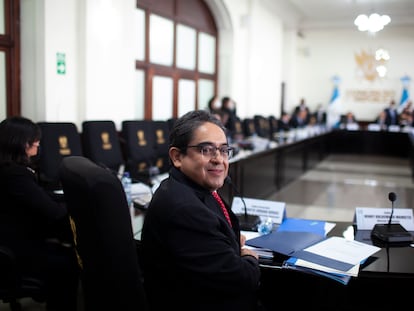 Augusto Jordán Rodas Andrade en el Congreso de Guatemala, en Ciudad de Guatemala, el 2 de agosto de 2022.