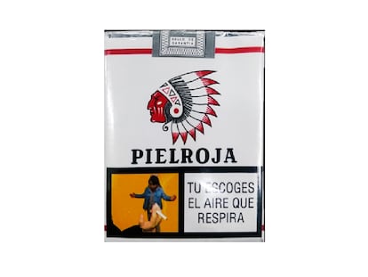 Una cajetilla de cigarrillos Pielroja.