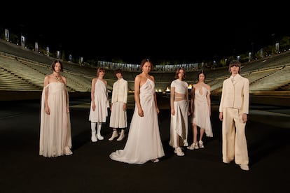 El desfile crucero 2022 de Dior, celebrado la noche del jueves en Atenas.