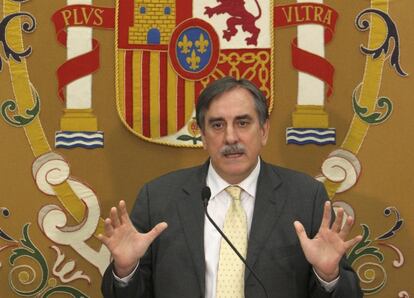 El ministro de Trabajo, Valeriano Gómez.