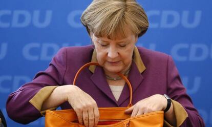 La canciller Angela Merkel, en Berlín.