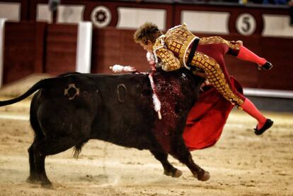 Javier Jim&eacute;nez result&oacute; herido de gravedad, ayer, en el sexto toro.