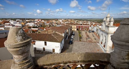 Vista panor&aacute;mica de Zah&iacute;nos (Badajoz).