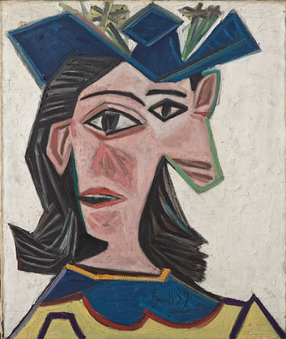 'Busto de mujer con sombrero' (Dora) de Pablo Picasso, 1937.