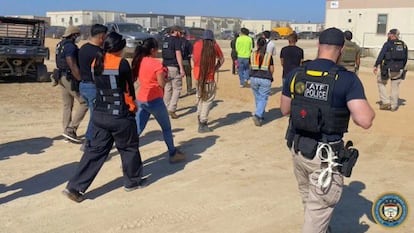 Detenciones en una macrorredada en una planta de Hyundai en Georgia, 5 de septiembre.