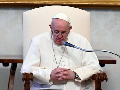 El papa Francisco, durante su audiencia semanal el pasado miércoles en el Vaticano.