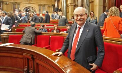 Andreu Mas-Collell, ayer en el Parlament.