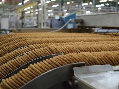 Fábrica de galletas Gullón en Aguilar de Campoo.