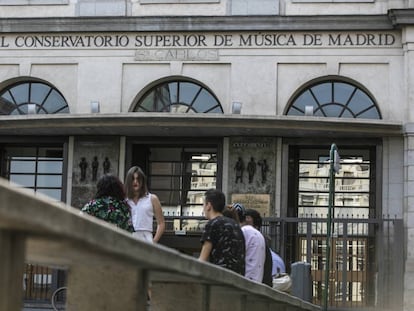 Fachada del Real Conservatorio de Música de Madrid, donde se celebran las oposiciones a catedrático.