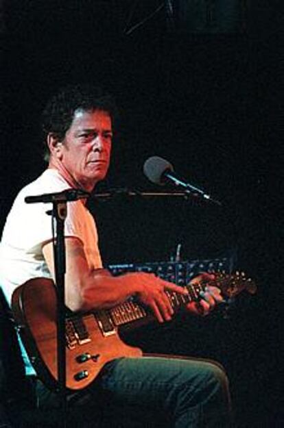 Lou Reed, durante su actuación en el Grec.