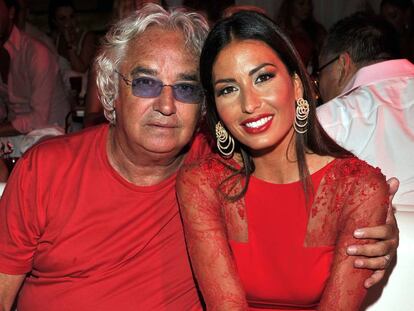 Flavio Briatore y Elisabetta Gregoraci en Cerde&ntilde;a en 2014.