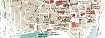 Mapa de Úbeda.