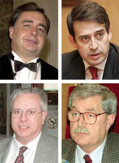 De izquierda a derecha y de arriba abajo, Fernando Herrero-Tejedor, José Luis Requero, Joan Queralt y Joaquín Giménez.