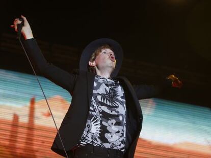 El artista Beck, durante el concierto en el Dcode.