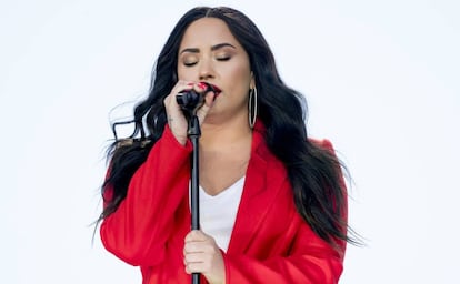 Demi Lovato en una actuación en Washington en marzo de 2018.