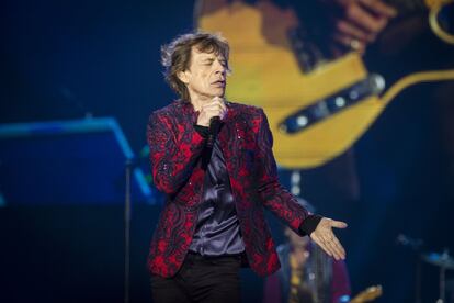 Mick Jagger, durante su presentación en la Ciudad de México. 