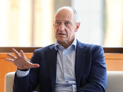 Roland Busch, consejero delegado de Siemens, en las oficinas de la compañía en Madrid.