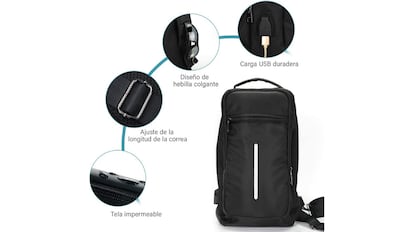 mochila laptop conexión usb