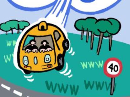 Mira papá, sin manos