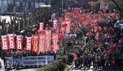 Imagen de la manifestaci&oacute;n de A Coru&ntilde;a