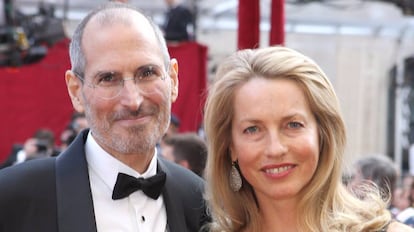 Steve Jobs y Laurene Powell.