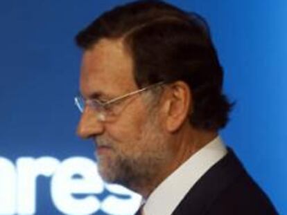 Mariano Rajoy, antes una rueda de prensa