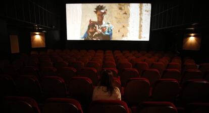 Una sala de cine en Madrid.