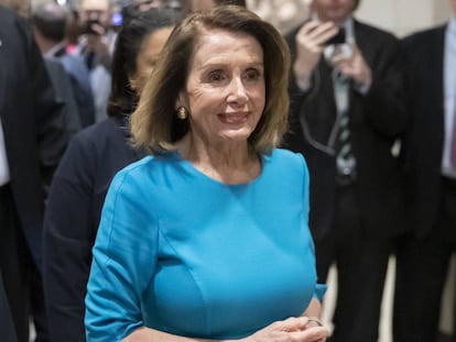 Pelosi, este miércoles, en el Congreso