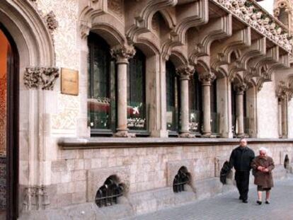 Palau Macaya, primera sede de la Mediateca.