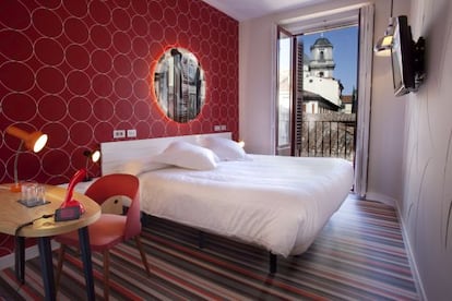 Habitación del hotel Posada del Dragón, en Madrid.