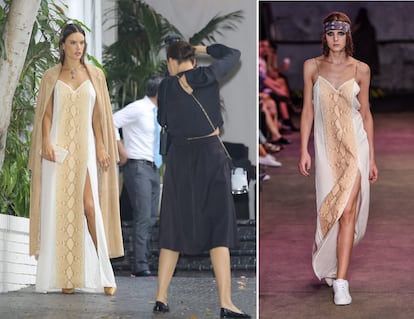 Al mismo evento organizado por el CFDA acudió la modelo Alessandra Ambrosio. Para la ocasión, la brasileña optó por un vestido de Baja East.