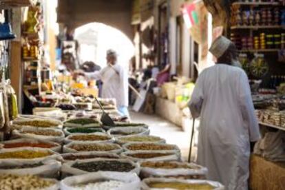 El rehabilitado zoco de Nizwa, a los pies de la ciudadela.