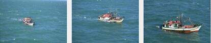 Barco de arrasto autuado em 2019 na costa do Rio Grande do Sul durante uma operação conjunta da Marinha, Ibama e Brigada Militar