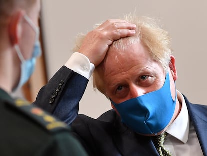 El primer ministro Boris Johnson el lunes 13 de julio