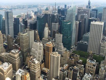 Imagen del skyline de Manhattan, en Nueva York.