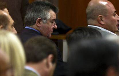 Roca, principal acusado en el 'caso Malaya', en el banquillo de los acusados.