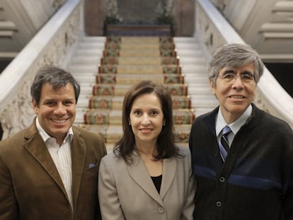 Facundo Manes, Susana Mart&iacute;nez-Conde y Ra&uacute;l Rojas