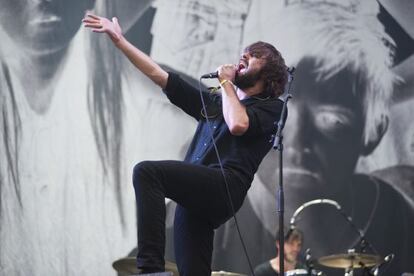 Justin Young deThe Vaccines, durante su actuación en el BBK Live.