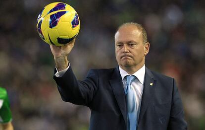 Pepe Mel, durante el partido.