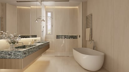 Los baños estarán dentro de las habitaciones.