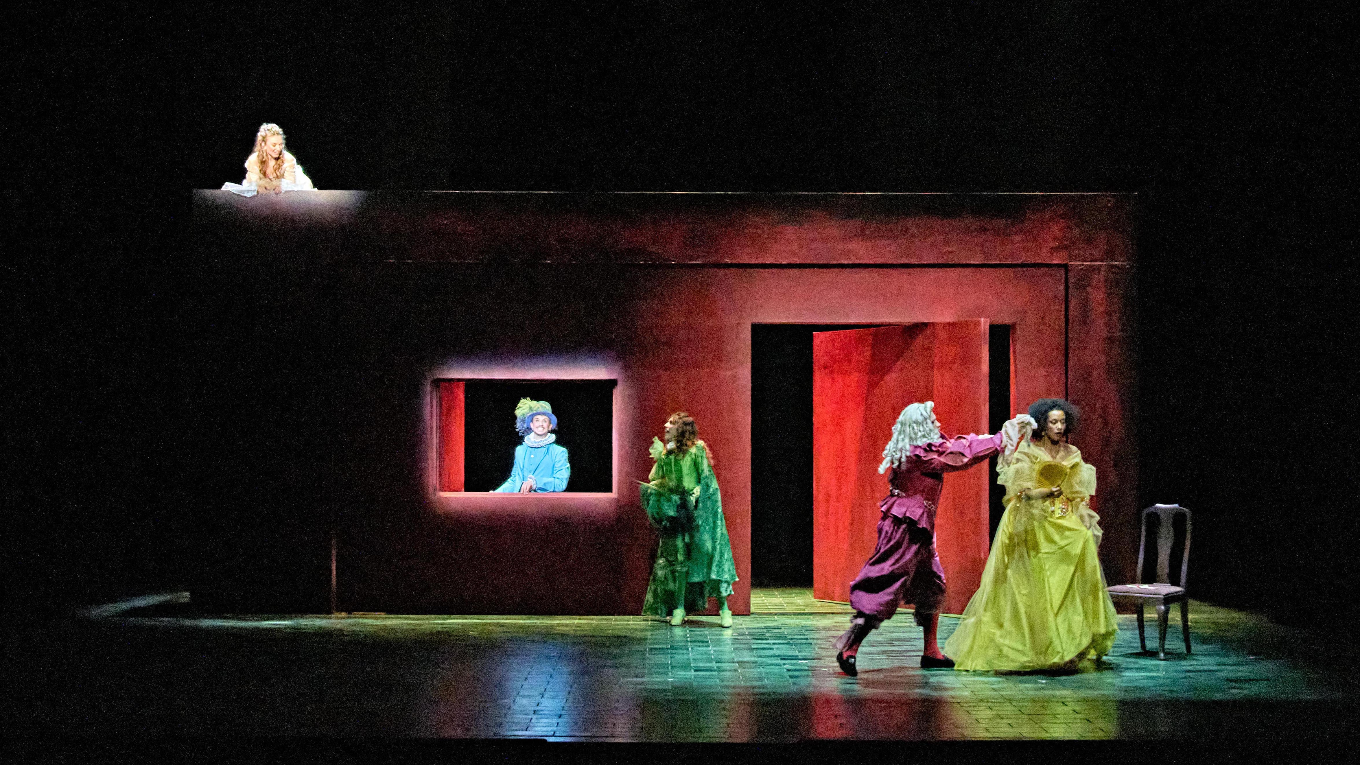 Escena de la obra 'Don Gil de las calzas Verdes', de Tirso de Molina, dirigida por Sarah Kane.