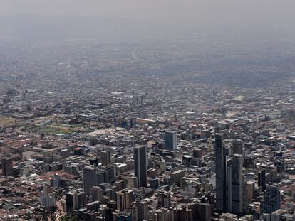 Vista aérea de la capital colombiana en febrero de 2022.